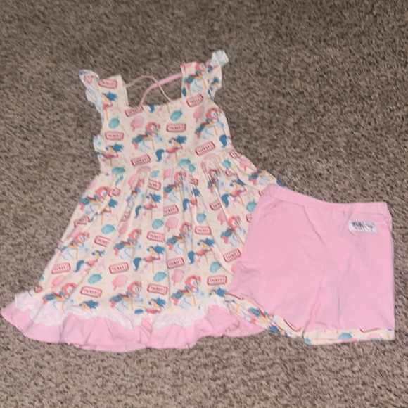 Bella & Omi Clothing Carnival matching tunic set Girls size 6 THE BEST!! - Picture 2 of 5